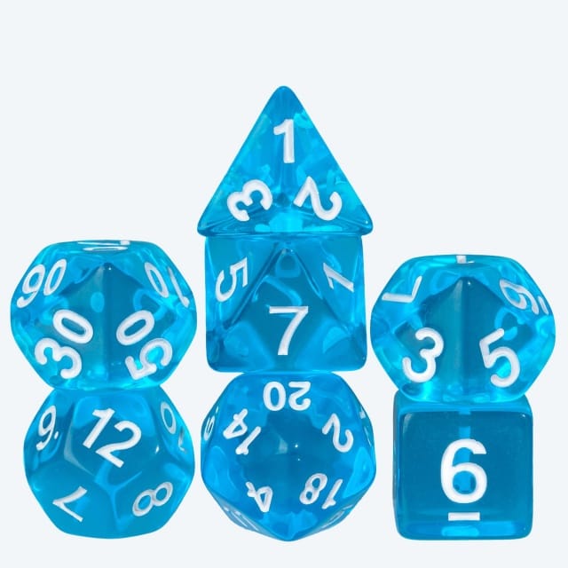 Dés 7D: Aqua Marine JEUX - Dés et jeux de rôles - Dés - Dés polyédriques