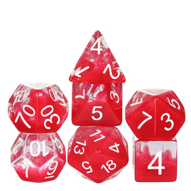 Dés 7D: Bain de sang JEUX - Dés et jeux de rôles - Dés - Dés polyédriques