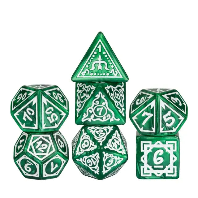 Dés 7D: Druids Grove - B JEUX - Dés et jeux de rôles - Dés - Dés polyédriques