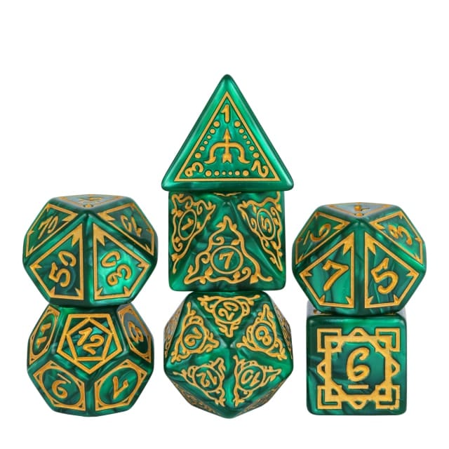 Dés 7D: Druids Grove JEUX - Dés et jeux de rôles - Dés - Dés polyédriques