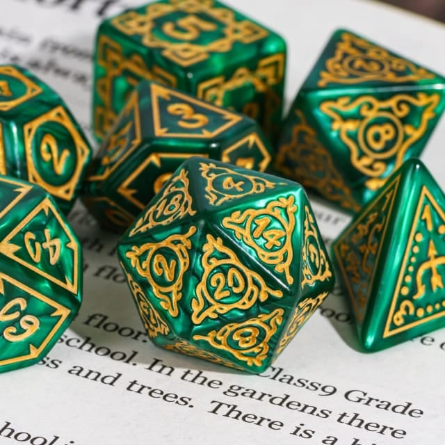 Dés 7D: Druids Grove JEUX - Dés et jeux de rôles - Dés - Dés polyédriques