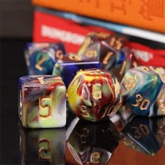 Dés 7D: Faille temporelle JEUX - Dés et jeux de rôles - Dés - Dés polyédriques
