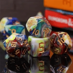 Dés 7D: Faille temporelle JEUX - Dés et jeux de rôles - Dés - Dés polyédriques