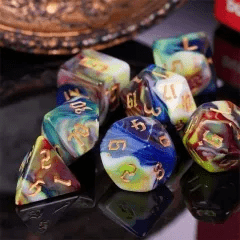 Dés 7D: Faille temporelle JEUX - Dés et jeux de rôles - Dés - Dés polyédriques