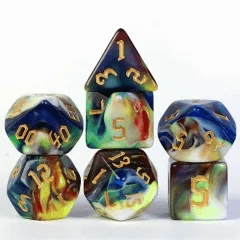 Dés 7D: Faille temporelle JEUX - Dés et jeux de rôles - Dés - Dés polyédriques