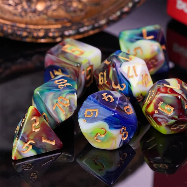 Dés 7D: Faille temporelle JEUX - Dés et jeux de rôles - Dés - Dés polyédriques
