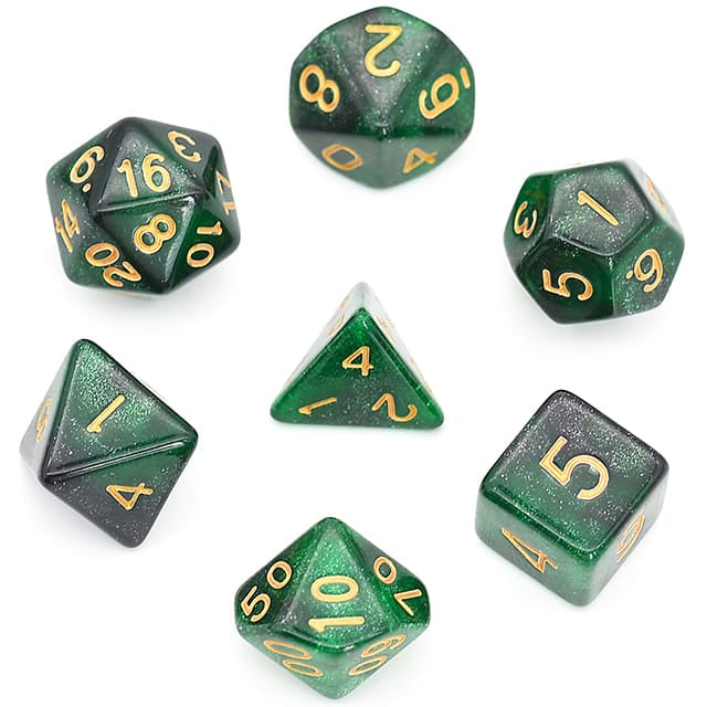 Dés 7D: Fiddler's Green JEUX - Dés et jeux de rôles - Dés - Dés polyédriques