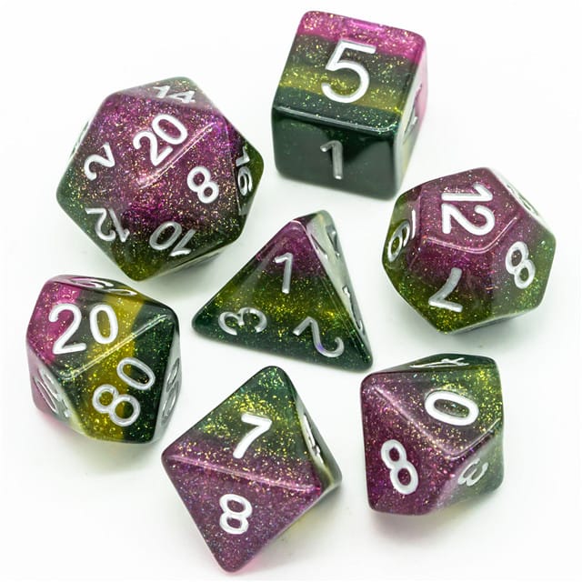 Dés 7D: Framboises sauvages JEUX - Dés et jeux de rôles - Dés - Dés polyédriques