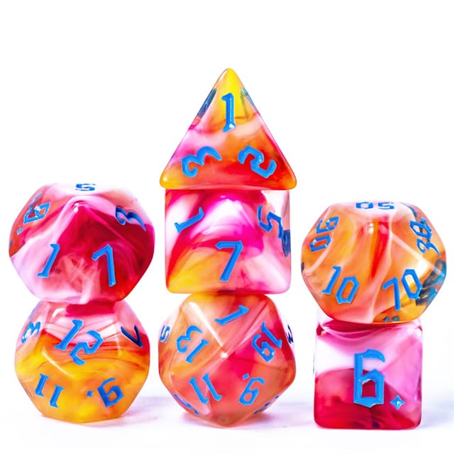 Dés 7D: Grenade limonade JEUX - Dés et jeux de rôles - Dés - Dés polyédriques