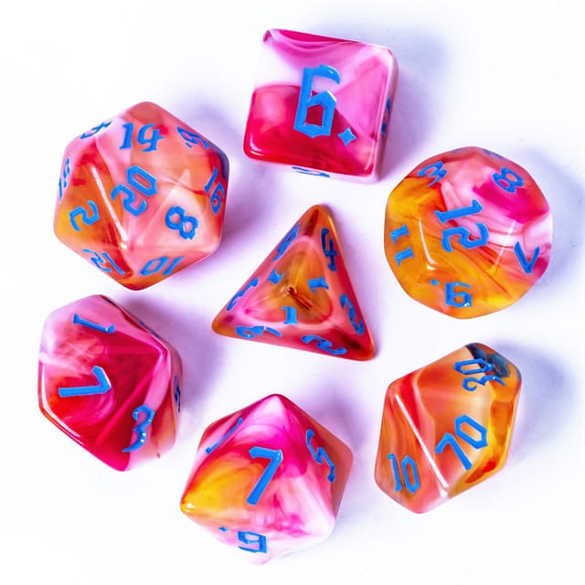 Dés 7D: Grenade limonade JEUX - Dés et jeux de rôles - Dés - Dés polyédriques