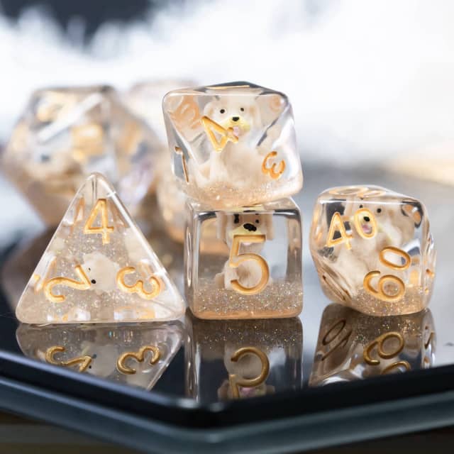 Dés 7D: K.I.T.T. JEUX - Dés et jeux de rôles - Dés - Dés polyédriques