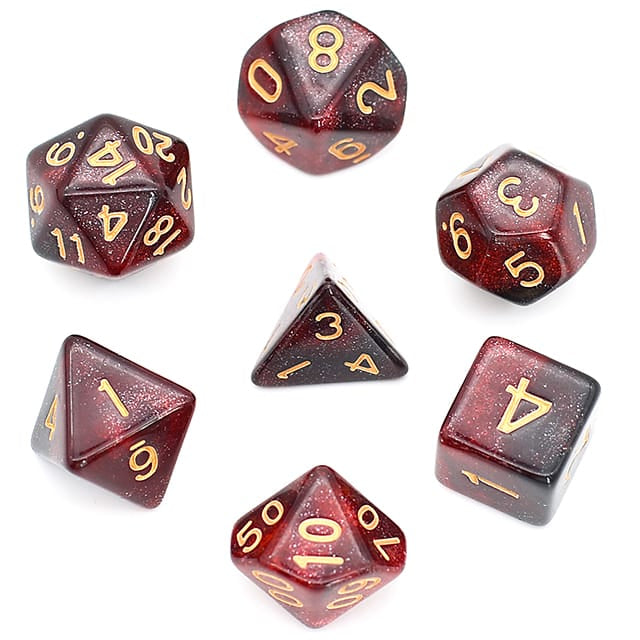 Dés 7D: L'assassin JEUX - Dés et jeux de rôles - Dés - Dés polyédriques