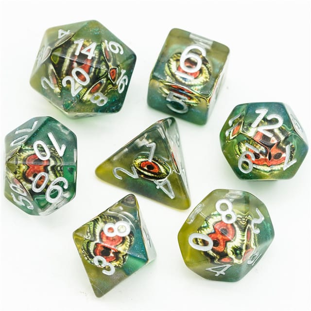 Dés 7D: L'oeil du Zig JEUX - Dés et jeux de rôles - Dés - Dés polyédriques