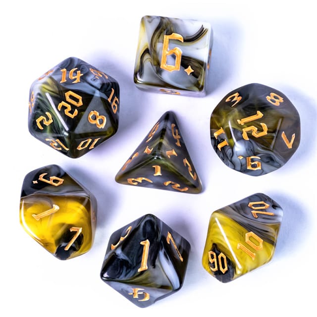 Dés 7D: La Pistolera JEUX - Dés et jeux de rôles - Dés - Dés polyédriques