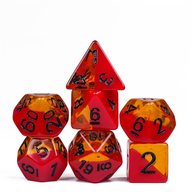 Dés 7D: Les dés du mal JEUX - Dés et jeux de rôles - Dés - Dés polyédriques