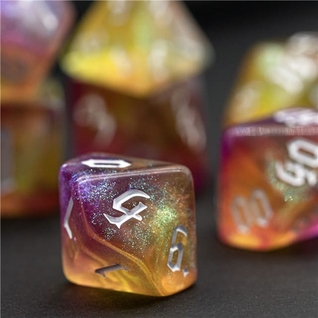 Dés 7D: Pépites de pyrite JEUX - Dés et jeux de rôles - Dés - Dés polyédriques