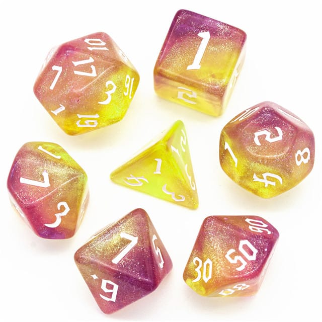 Dés 7D: Pépites de pyrite JEUX - Dés et jeux de rôles - Dés - Dés polyédriques