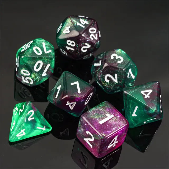 Dés 7D: Princesse Pénélope JEUX - Dés et jeux de rôles - Dés - Dés polyédriques