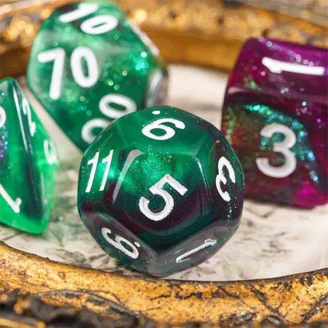 Dés 7D: Princesse Pénélope JEUX - Dés et jeux de rôles - Dés - Dés polyédriques