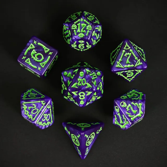 Dés 7D: Retro Poltergeist JEUX - Dés et jeux de rôles - Dés - Dés polyédriques