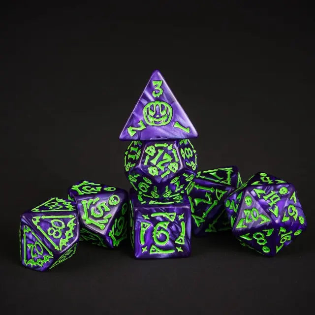 Dés 7D: Retro Poltergeist JEUX - Dés et jeux de rôles - Dés - Dés polyédriques