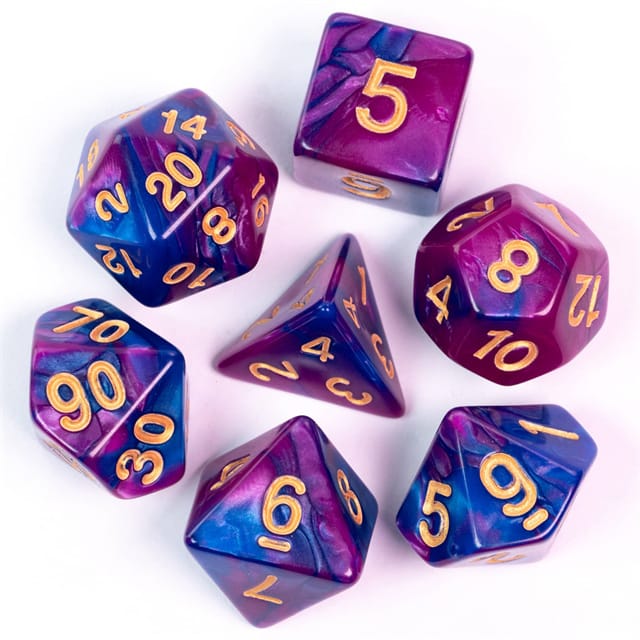 Dés 7D: Sauce aux prunes JEUX - Dés et jeux de rôles - Dés - Dés polyédriques