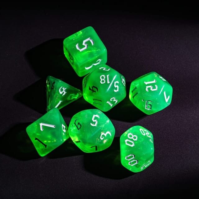 Dés 7D: Teint atomique JEUX - Dés et jeux de rôles - Dés - Dés polyédriques