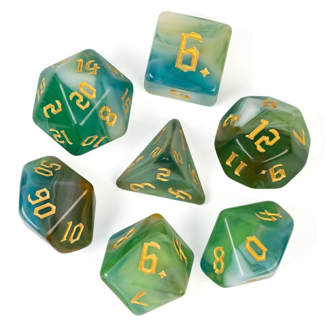 Dés 7D: Terre du milieu JEUX - Dés et jeux de rôles - Dés - Dés polyédriques