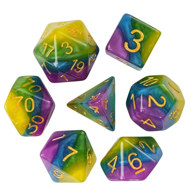 Dés 7D: Tír na nÓg JEUX - Dés et jeux de rôles - Dés - Dés polyédriques