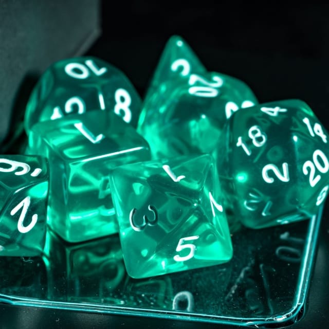 Dés 7D: Tourmaline JEUX - Dés et jeux de rôles - Dés - Dés polyédriques
