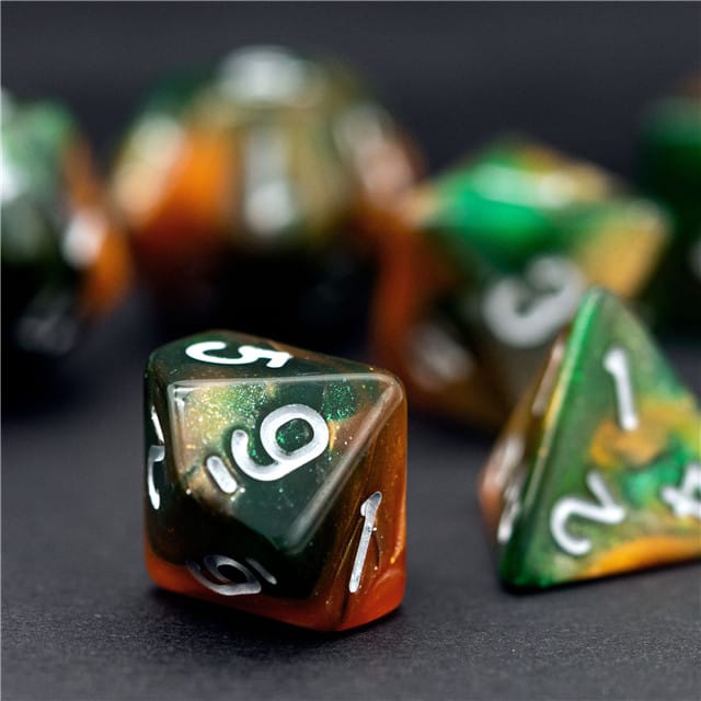 Dés 7D: Trèfle du destin JEUX - Dés et jeux de rôles - Dés - Dés polyédriques