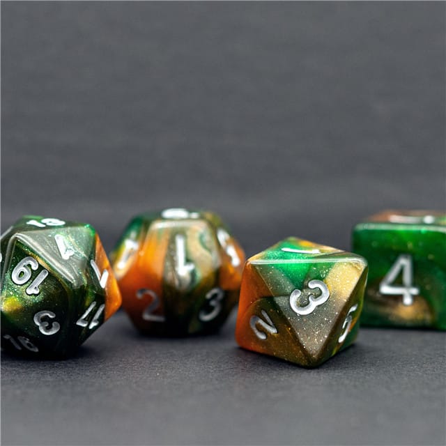Dés 7D: Trèfle du destin JEUX - Dés et jeux de rôles - Dés - Dés polyédriques