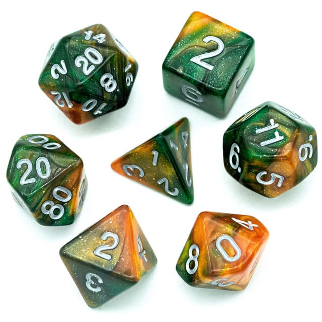 Dés 7D: Trèfle du destin JEUX - Dés et jeux de rôles - Dés - Dés polyédriques