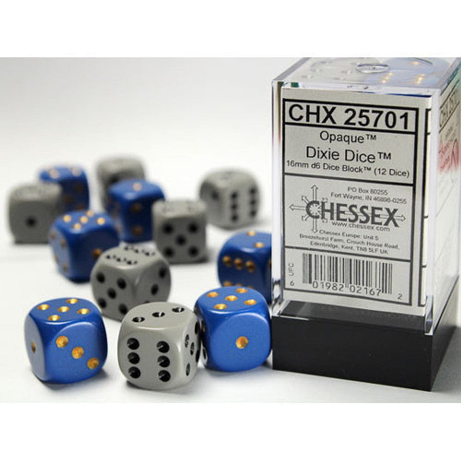 Dés Opaque: 12D6 Dixie JEUX - Dés et jeux de rôles - Dés
