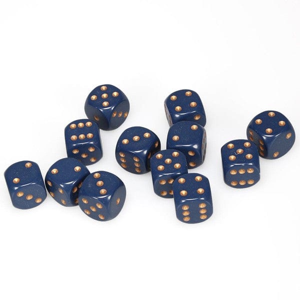 Dés Opaque: 12D6 Dusty Blue / Copper JEUX - Dés et jeux de rôles - Dés