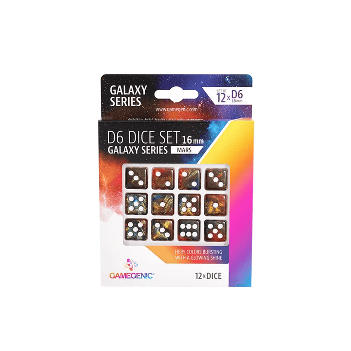 Dice: 12x D6: 16 mm: Galaxy Series: Mars (ML) JEUX - Dés et jeux de rôles - Dés - Dés standards