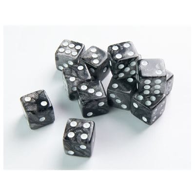 Dice: 12x D6: 16 mm: Galaxy Series: Moon (ML) JEUX - Dés et jeux de rôles - Dés - Dés standards