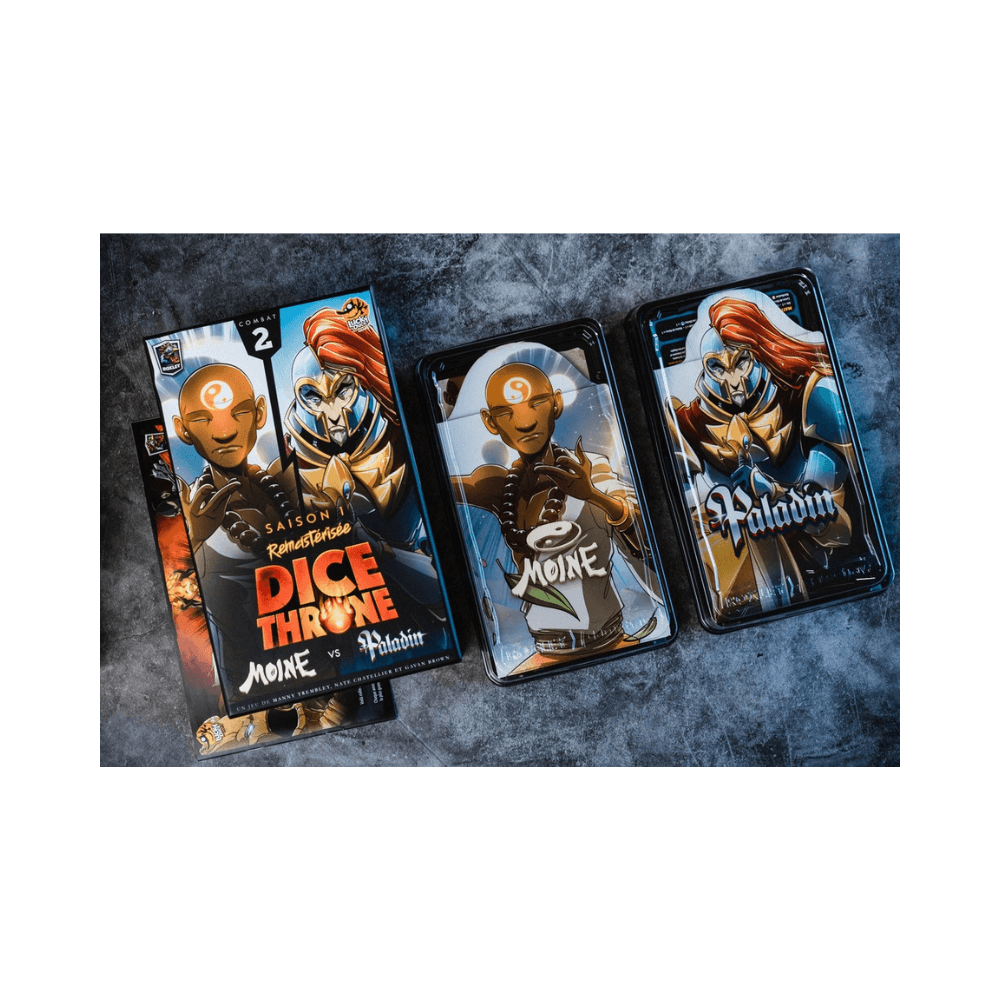 Dice Throne Sais. 1 - Moine contre Paladin (FR) JEUX - Jeux de cartes