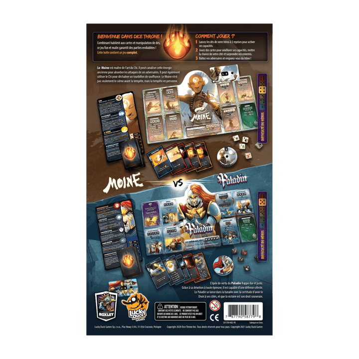 Dice Throne Sais. 1 - Moine contre Paladin (FR) JEUX - Jeux de cartes