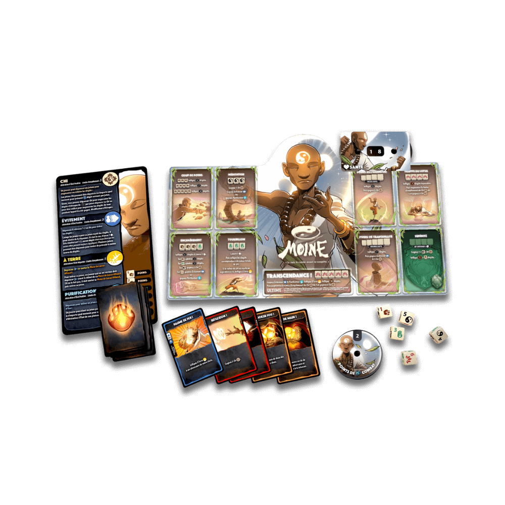 Dice Throne Sais. 1 - Moine contre Paladin (FR) JEUX - Jeux de cartes