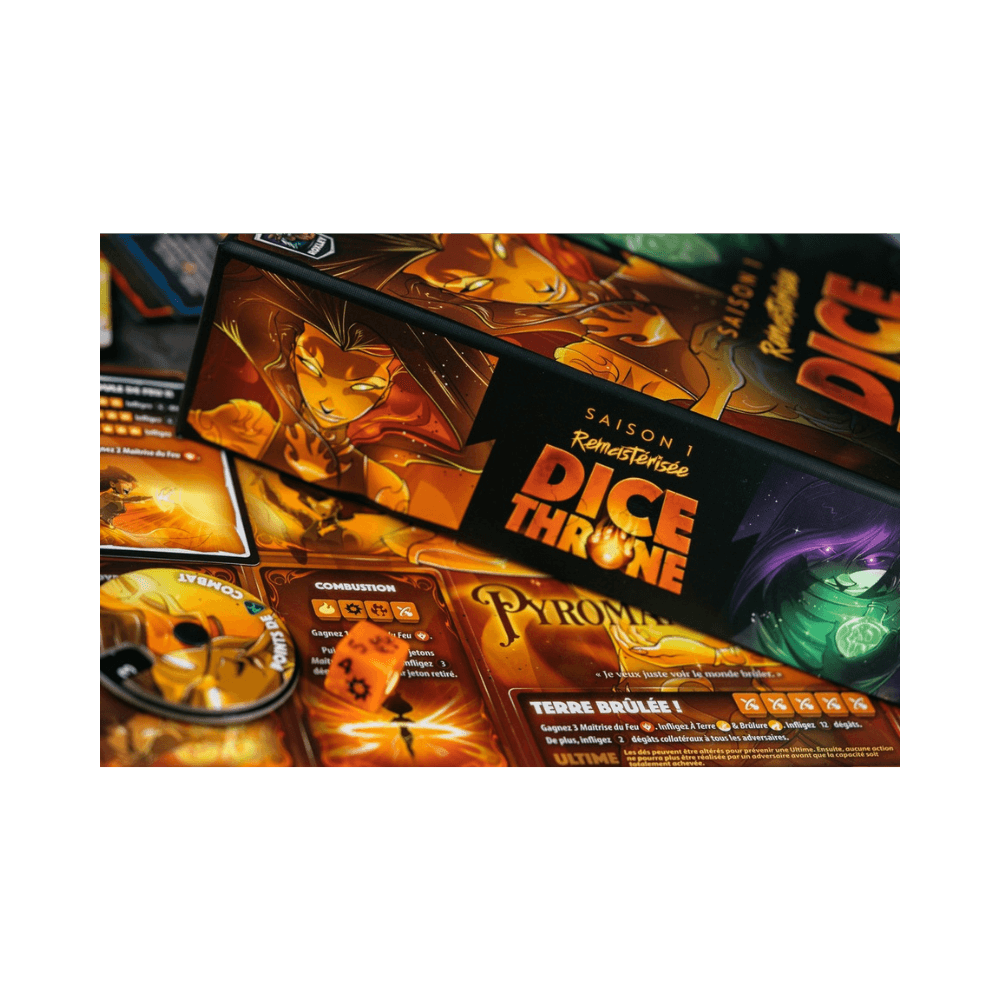 Dice Throne Sais. 1 - Pyromancien contre Voleur de l'ombre (FR) JEUX - Jeux de cartes