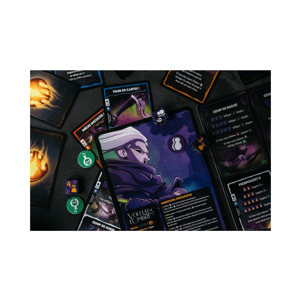 Dice Throne Sais. 1 - Pyromancien contre Voleur de l'ombre (FR) JEUX - Jeux de cartes