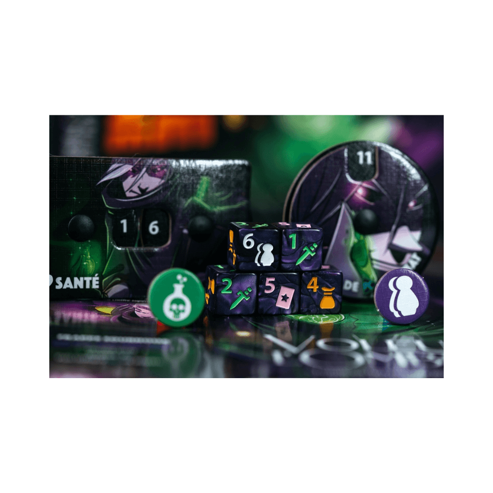 Dice Throne Sais. 1 - Pyromancien contre Voleur de l'ombre (FR) JEUX - Jeux de cartes