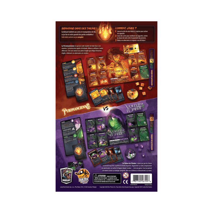 Dice Throne Sais. 1 - Pyromancien contre Voleur de l'ombre (FR) JEUX - Jeux de cartes