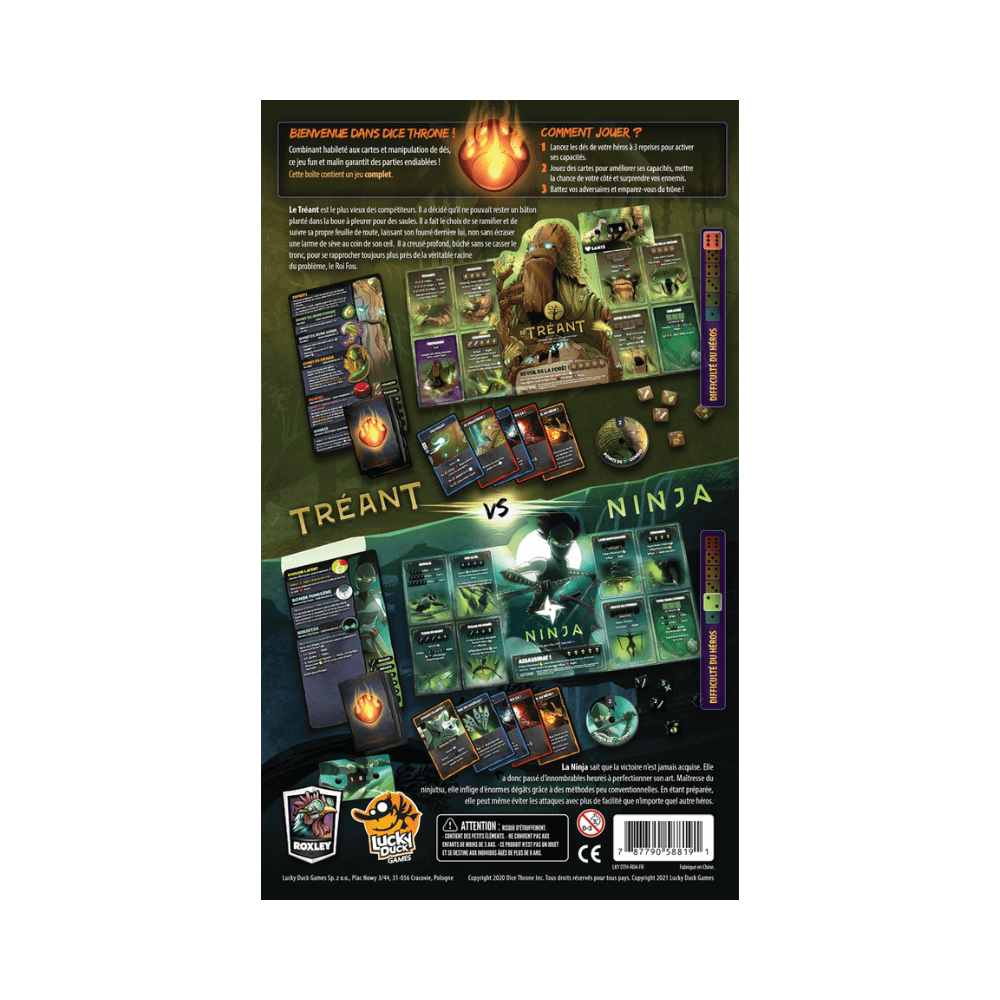 Dice Throne Sais. 1 - Treant contre Ninja (FR) JEUX - Jeux de cartes
