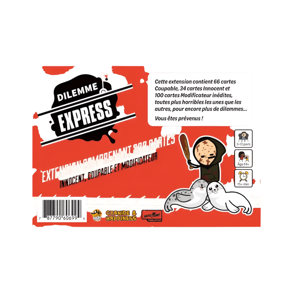 Dilemme express : Extension déconseillé aux -14 (FR) JEUX - Ambiance-Party