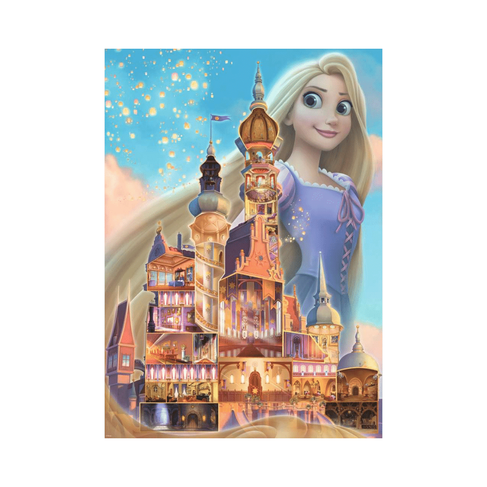 Disney Castle: Rapunzel (1000 pc) CASSE-TÊTE - 1000 morceaux