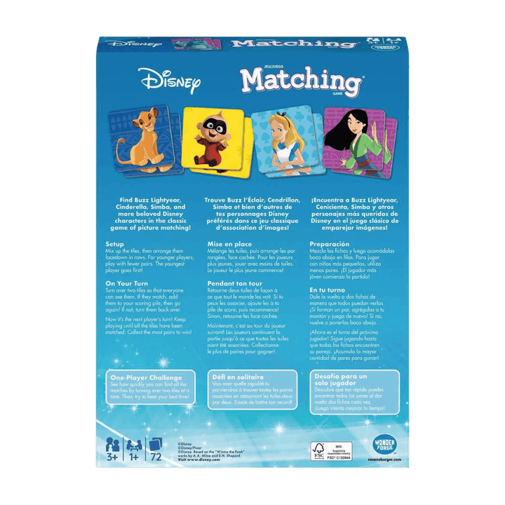Disney Classic Matching Game (ML) JEUX - Enfants - Enfants 3 ans +
