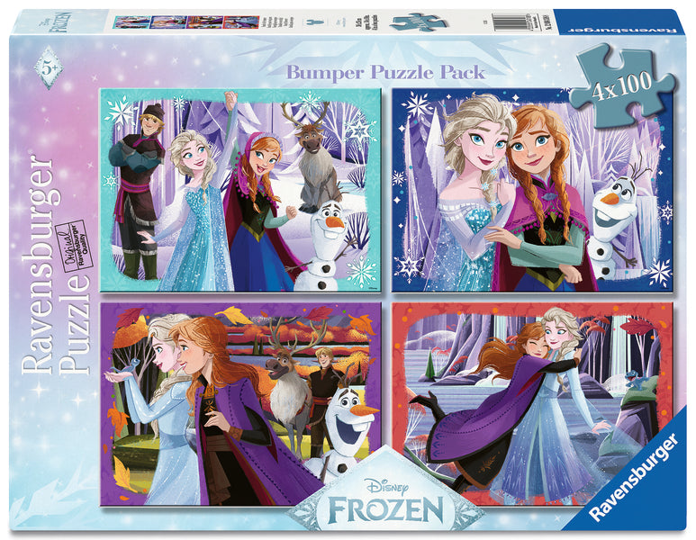 Disney Frozen (4x100pcs) CASSE-TÊTE - 100 - 150 morceaux