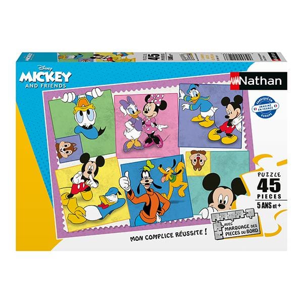 Disney L'univers coloré de Mickey (45 pcs) CASSE-TÊTE - 25-49 morceaux
